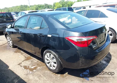 2015 Toyota Corolla Le z USA, uszkodzony, nr VIN 2T1BURHEXFC406450